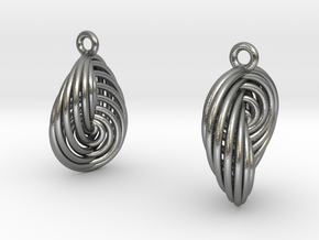 Running in Circles - Earrings (S) in Natural Silver