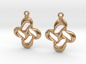 earrings in Polished Bronze