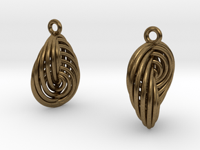 Running in Circles - Earrings (S) in Natural Bronze