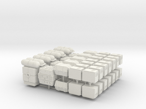 Echo Base Crates 1:43 Minimal Set in White Natural Versatile Plastic