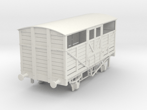 o-43-met-railway-cattle-wagon in White Natural Versatile Plastic