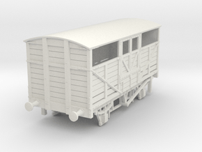 o-76-met-railway-cattle-wagon in White Natural Versatile Plastic