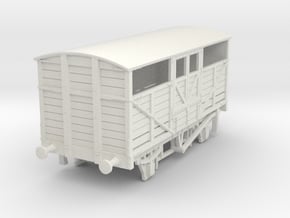 o-87-met-railway-cattle-wagon in White Natural Versatile Plastic