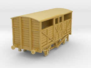 o-100-met-railway-cattle-wagon in Tan Fine Detail Plastic
