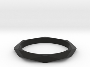 Geometric Simple Ring in Black Premium Versatile Plastic: 13 / 69