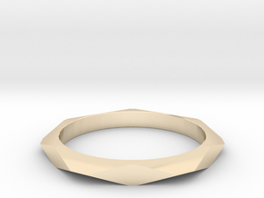 Geometric Simple Ring in 9K Yellow Gold : 12 / 66.5