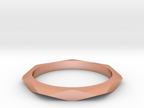 Geometric Simple Ring in Polished Copper: 12 / 66.5