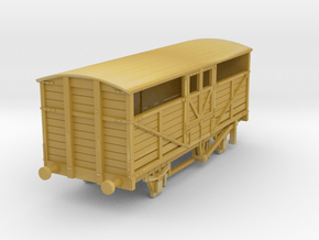 o-100-met-railway-22ft-cattle-wagon in Tan Fine Detail Plastic