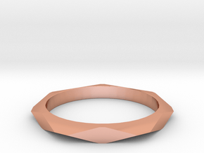 Geometric Simple Ring in Polished Copper: 11 / 64