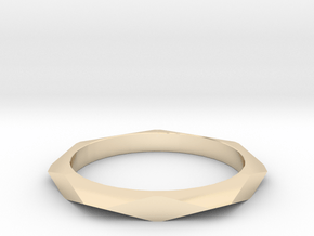 Geometric Simple Ring in 9K Yellow Gold : 5 / 49