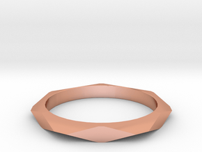 Geometric Simple Ring in Polished Copper: 5 / 49