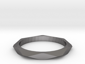 Geometric Simple Ring in Processed Stainless Steel 316L (BJT): 5 / 49