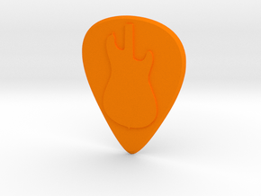 guitar pick_electric guitar in Orange Processed Versatile Plastic
