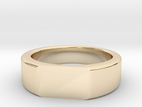 Custom Band size 12.5 in 14k Gold Plated Brass