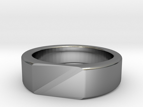 Custom Band size 12 in Fine Detail Polished Silver