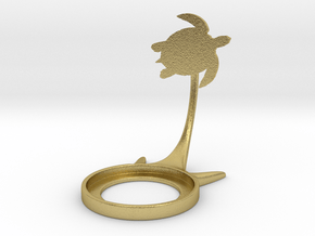 Animal Turtle in Natural Brass