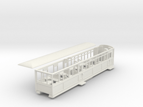 FR barn top end 3rd coach NO.101 in White Natural Versatile Plastic