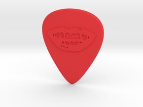 guitar pick_Mouth in Red Processed Versatile Plastic