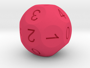 D18 numbered as the difference of 2 D6 in Pink Smooth Versatile Plastic