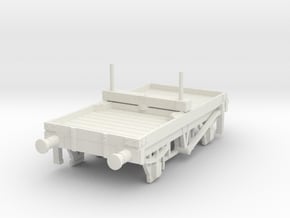 o-87-met-railway-timber-rail-wagon in White Natural Versatile Plastic