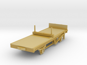 o-100-met-railway-20t-twin-rail-wagon in Tan Fine Detail Plastic