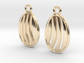 Three claw marks in 14k Gold Plated Brass