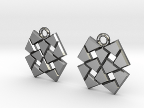 Four squares tiling in Polished Silver