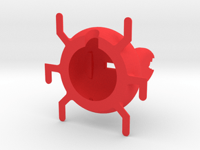 Crab AirPods Pro Holder for Charging in Red Processed Versatile Plastic