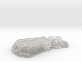 Base : Rhayus Battle Tank Turret (shut) in Clear Ultra Fine Detail Plastic