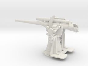 1/56 IJN 3rd year type 80mm naval gun in White Natural Versatile Plastic