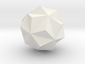 tron neutral alternate first stellated icosohedron in White Natural Versatile Plastic