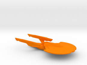 1/2500 USS Ranger in Orange Smooth Versatile Plastic