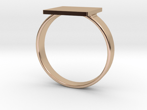 Square custom ring size 10 in 9K Rose Gold 