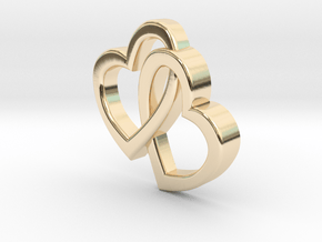 One Love Pendant in 14K Yellow Gold