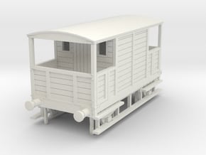 o-87-met-railway-10t-brake-van in White Natural Versatile Plastic