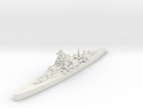 KMS Admiral Hipper in White Natural Versatile Plastic: 1:700