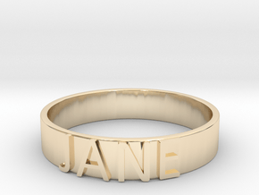Jane Ring All sizes, multisize in 14k Gold Plated Brass: 11.5 / 65.25