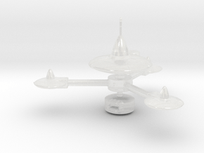 K-7 Type Space Station 1/4800 in Clear Ultra Fine Detail Plastic