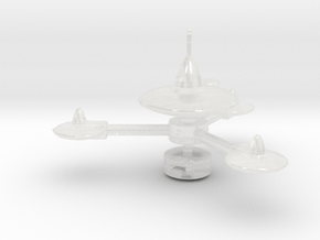 K-7 Type Space Station 1/7000 Attack Wing in Clear Ultra Fine Detail Plastic