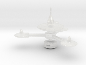K-7 Type Space Station 1/7000 in Clear Ultra Fine Detail Plastic