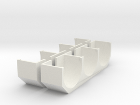 AlumTriFender Flattop 2 Set in White Natural Versatile Plastic