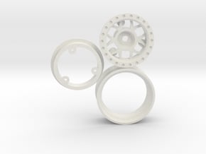 scx 24 bead lock rim  in White Natural Versatile Plastic