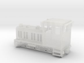 TSC & W&LLR Diema Diesel Locomotive Body - 1:87 in Clear Ultra Fine Detail Plastic