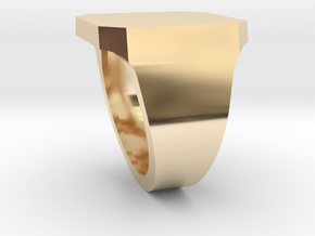 Extra large band size 11.5 custom in 14k Gold Plated Brass