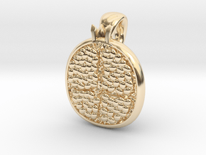 Pomegranate Pendant in 9K Yellow Gold : Large