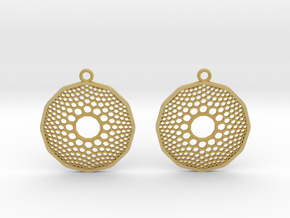 earrings in Tan Fine Detail Plastic
