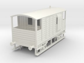 o-87-met-railway-20t-brake-van in White Natural Versatile Plastic
