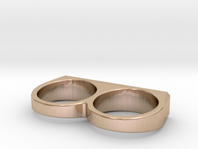 Double ring All sizes, multisize in 9K Rose Gold : 9 / 59
