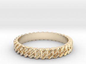 Cuban Link Ring All sizes, Multisize - small in 9K Yellow Gold : 12 / 66.5