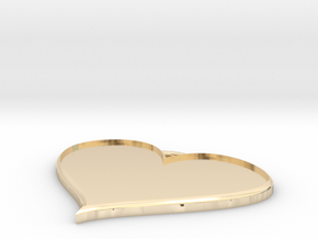 custom hearth pendant in 9K Yellow Gold 